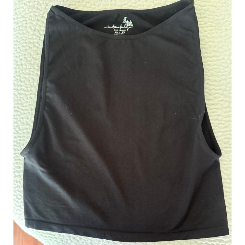 Free People Intimately FP Seamless Muscle Tank Black Size M/L